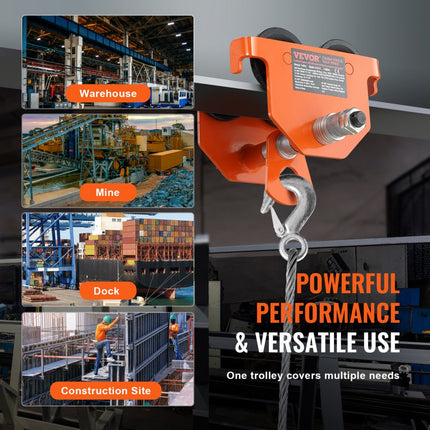 VEVOR Duwbalkwagen Handmatige wagen 1100 lbs/0,5 ton belasting 2.5