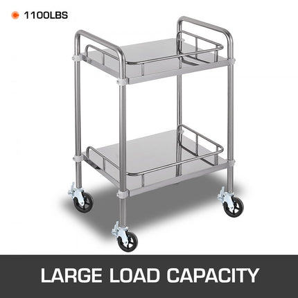 VEVOR zwenkwielen van polyurethaan, 8" ijzeren kern, stuurwielen met dubbele rem, verstelbare poten, draagvermogen 500 kg/1100 lbs per wiel, verpakking van 4