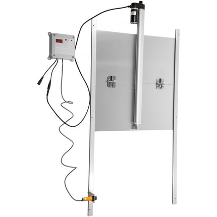 VEVOR Automatische Kippendeur 66 W Automatisch Kippenluik 30 x 30 cm Kippenhok Automatische Deur Gemaakt van Aluminiumlegering en Abs met Tijdregelaar