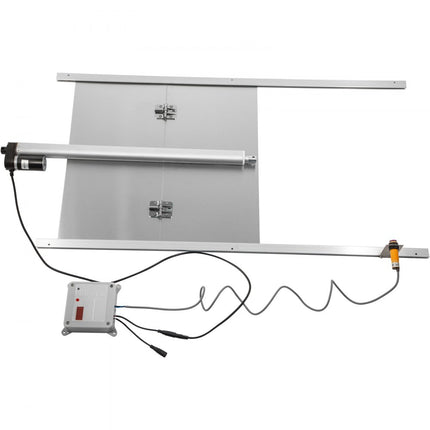 VEVOR Automatische Kippendeur 66 W Automatisch Kippenluik 30 x 30 cm Kippenhok Automatische Deur Gemaakt van Aluminiumlegering en Abs met Tijdregelaar