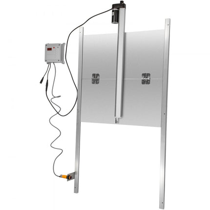 VEVOR Automatische Kippendeur 66 W Automatisch Kippenluik 30 x 30 cm Kippenhok Automatische Deur Gemaakt van Aluminiumlegering en Abs met Tijdregelaar