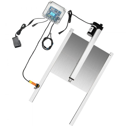 VEVOR Automatisch Kippenluik 220V 66W Automatische Deuropener Kippenhok 32 x 30 cm 12V Dc Kippenhok Deuropener Kit met Infrarood Inductieschakelaar
