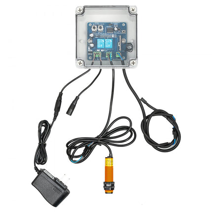 VEVOR Automatisch Kippenluik 220V 66W Automatische Deuropener Kippenhok 32 x 30 cm 12V Dc Kippenhok Deuropener Kit met Infrarood Inductieschakelaar