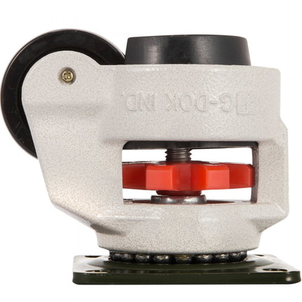 VEVOR 4-pack nivellerende zwenkwielen GD-60F, op plaat gemonteerde Footmaster zwenkwielen, 250 kg per wiel, nylon wiel en NBR-pad (GD-60F)