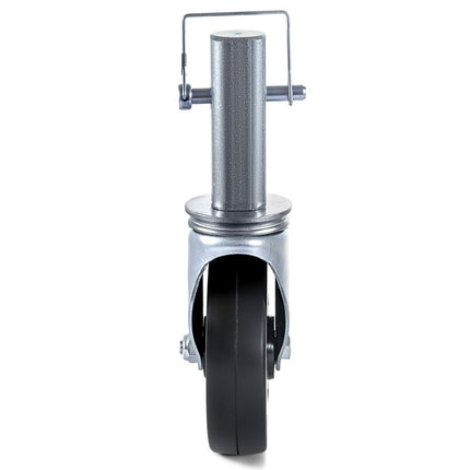 VEVOR zwenkwielen van polyurethaan, ijzeren kern 12,7 cm, stuurwielen met dubbele parkeerrem, stelpoten, draagvermogen 200 kg per wiel, industriewielen, zwaarlastwielen, transportwielen