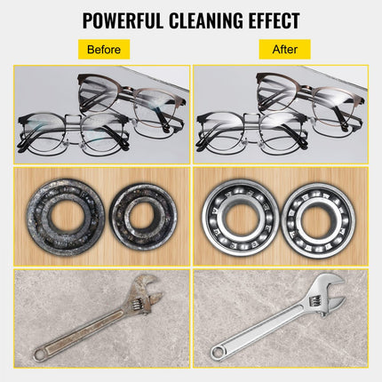 VEVOR Ultrasoon Reiniger 22l 22 L Ultrasonic Cleaner Flow Valve Basket System Stainless Steel Excellent