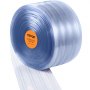 VEVOR strokengordijn, 164' lengte x 8" breedte x 0,08" dik helder geribbeld PVC gordijnstripdeur grote rol kunststof deurstrips voor supermarkt, garage, magazijn, staldeuren