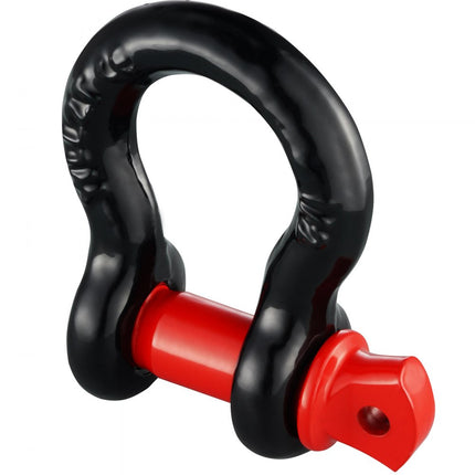 VEVOR 4-pack 1/2" D-ringbeugel met 5/8" schroefpen, 17637 lbs breeksterkte