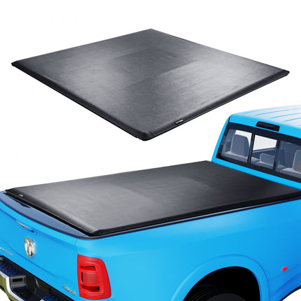 VEVOR Truck Bed Cover Roll Up Truck Bed Cover Compatibel met 2002-2018 Dodge Ram 1500, 2003-2024 2500 3500, 2019-2024 Classic, voor 6.4x5.5ft Truck Bed, Zacht PVC Materiaal