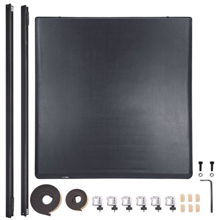 VEVOR Truck Bed Cover Roll Up Truck Bed Cover Compatibel met 2002-2018 Dodge Ram 1500, 2003-2024 2500 3500, 2019-2024 Classic, voor 6.4x5.5ft Truck Bed, Zacht PVC Materiaal