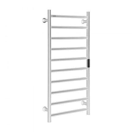 VEVOR handdoekdroger handdoekverwarmer wandhanddoekhouder 10 staven zilver