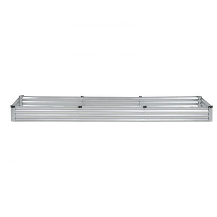 VEVOR verhoogde plantenbak metaal groentebed plantenbak 3605x1205x285mm zilver