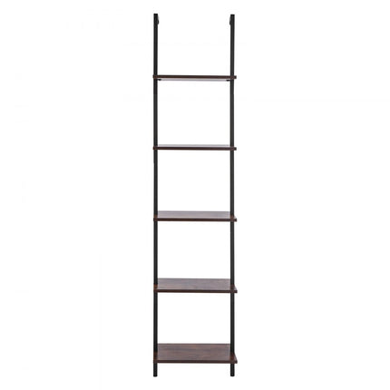 VEVOR Zwevende Plank Industriële Pijpenplank Wandplank 5 Niveaus 40x30cm Zwart