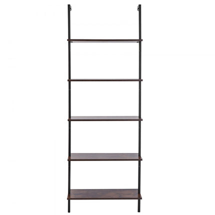 VEVOR Zwevende Plank Industriële Pijpenplank Wandplank 5 Niveaus 64x30cm Zwart