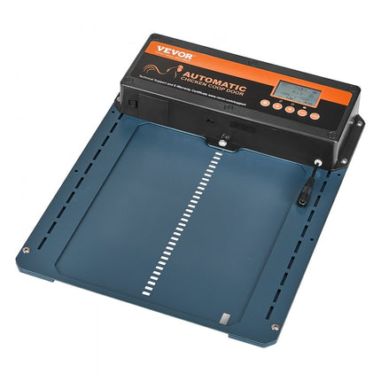 VEVOR Automatische kippenhok 21x26cm Deurgrootte Kippenluik IP44 Deuropener met lichtsensor Automatische pluimveeklep Aluminium kippenhokopener LCD-scherm -20 tot 60 °C Bedrijfstemperatuur