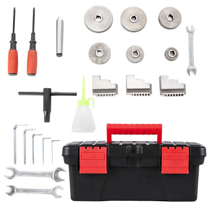 VEVOR Mini Draaibank 220x600mm Draaibank Metaal 750 W Mini Draaibank voor Metaalbewerking Draaibank Metaal Nauwkeurig Gemakkelijk te Gebruiken