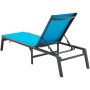 VEVOR 2x ligstoel, strandligstoel, ligstoel, ligstoel, 182 x 60 x 88 cm, blauw