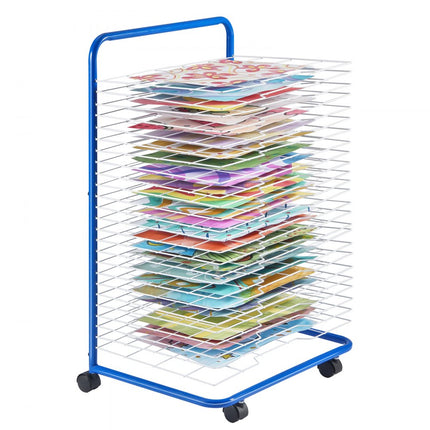 VEVOR Art Droogrek 25 Afneembare Planken Verfdroogrek Blauw