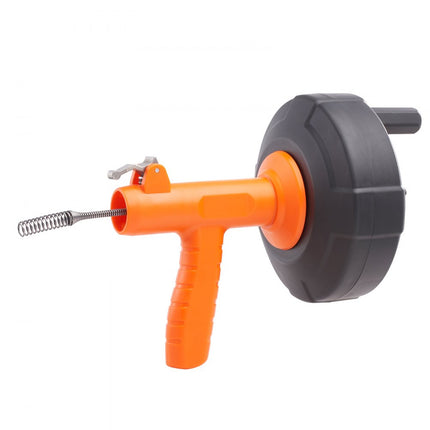 VEVOR riool ontstoppingsmachine 0,63x762 cm verenstaalkabel afvoerreiniger met trommel handmatige & elektrische automatische invoer