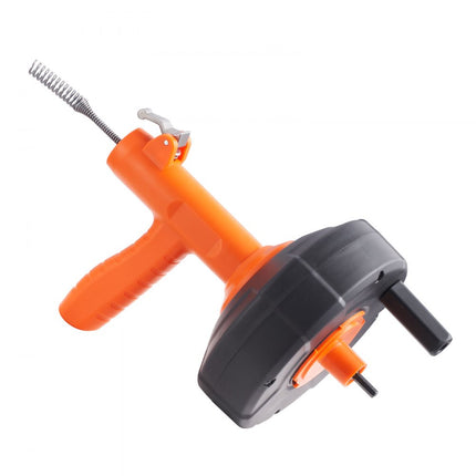 VEVOR riool ontstoppingsmachine 0,63x762 cm verenstaalkabel afvoerreiniger met trommel handmatige & elektrische automatische invoer