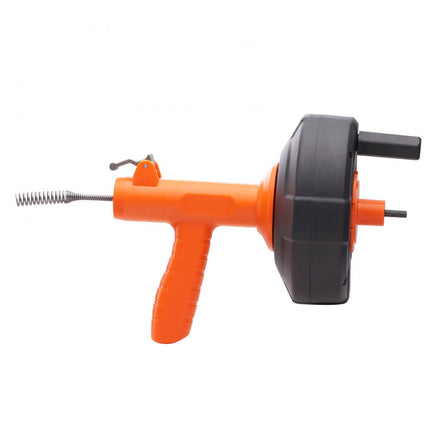 VEVOR riool ontstoppingsmachine 0,63x762 cm verenstaalkabel afvoerreiniger met trommel handmatige & elektrische automatische invoer