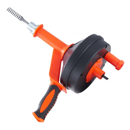 VEVOR riool ontstoppingsmachine 0,6 x 76,2 cm verenstaalkabel afvoerreiniger met trommel handmatige & elektrische handmatige invoer