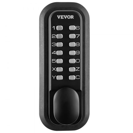 VEVOR Keyless deurslot met mechanisch codeslot, 40/50 mm retrostijl 14 wachtwoordslot, 35-65 mm deurdikte combinatiecode deurslot Geschikt voor garage, hotel, kantoor, studio enz.