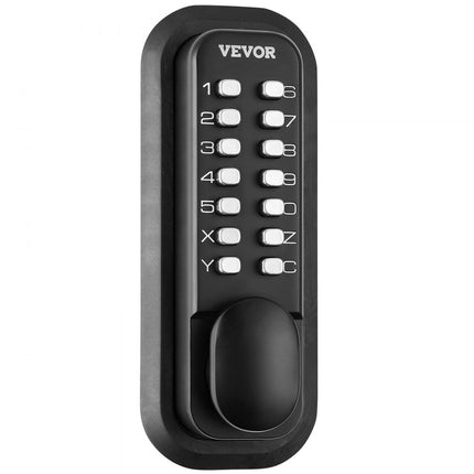 VEVOR Keyless deurslot met mechanisch codeslot, 40/50 mm retrostijl 14 wachtwoordslot, 35-65 mm deurdikte combinatiecode deurslot Geschikt voor garage, hotel, kantoor, studio enz.