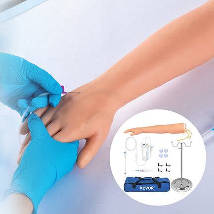 VEVOR Injectie van Ader Oefenkit Phlebotomie Venapunctie Oefenarm voor Studenten