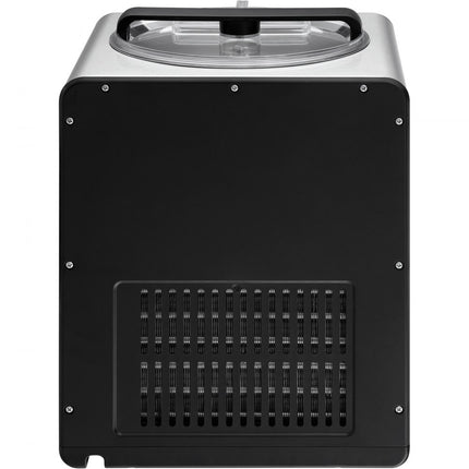 VEVOR Compressor-ijsmachine IJsmachine 2 l, 180 W Frozen Yoghurt Maker IJsmachine 3 standen Yoghurtmachine Huishoudelijke draagbare ijsmachine Sorbet Gelato Geluidsarm Zwart Elektrisch