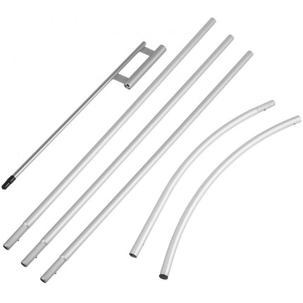 VEVOR Custom Feather Flag Paal, FLB-10 4,3 m Vlaggenmasten Stokken, 25 mm Buisdiameter Reclame Vlaggenmast, Gebruikt voor de Openingsceremonie, Reclamevlaggen, Introducties van Winkels, Indicatoren