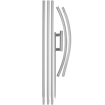 VEVOR Custom Feather Flag Paal, FLB-10 4,3 m Vlaggenmasten Stokken, 25 mm Buisdiameter Reclame Vlaggenmast, Gebruikt voor de Openingsceremonie, Reclamevlaggen, Introducties van Winkels, Indicatoren