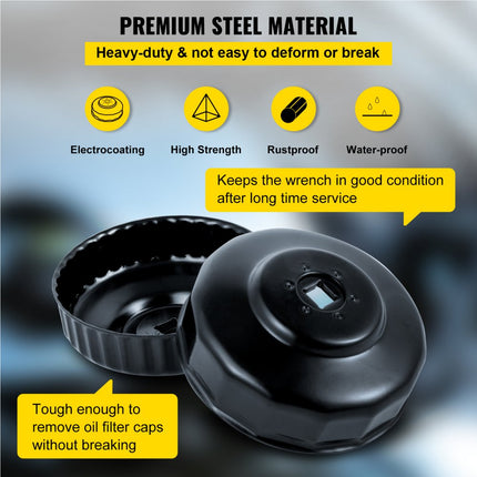 VEVOR 30-delige oliefilterdopsleutelset oliefilterdopsleutel 3/8