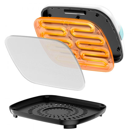 VEVOR Mini Transferpers Warmtepers 12x10 Inch Hetepers Groen + Wit