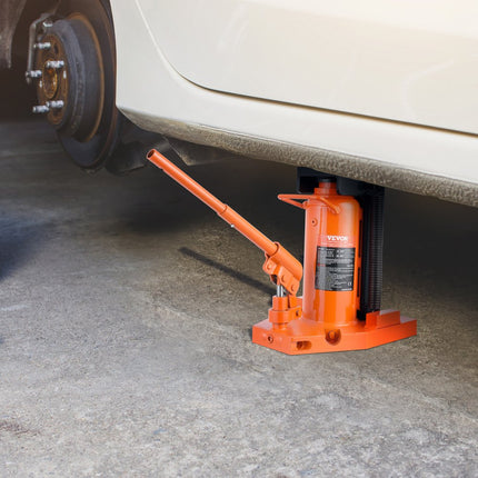 VEVOR hydraulische autokrik, 10T bovenzijde, 20T bovenzijde, 30-190 mm teenhoogte, 32-48 cm bovenhoogte, luchthydraulische klauwkrik voor machines, industrie