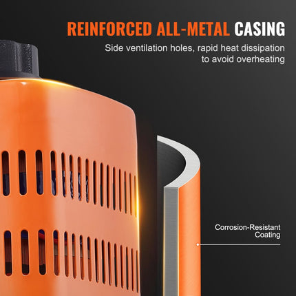 VEVOR Automatische variabele variabele transformator 500VA 1,7A Ingang 230V Uitgang 0-300V AC-spanningsregelaar 4 zekeringen Thermische schakelaar voor thuiskantoor