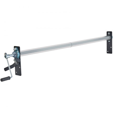 VEVOR dekzeilrolset met handslinger 64" tot 104" brede aluminiumlegering handmatige cabinehoogte dekzeilrol voor dumptrucks met 7" sponshandgreep, perfect voor dumptrucks, aanhangwagens