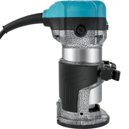 VEVOR Elektrische Hand Trimmer, 710W Elektrische Trimmer-Router, Laminaat Router Trimmer met Drie Freesspantangen, Bovenfrees en Trimmer met Vaste & Verzonken Basissen, Aluminium Omhulsel Handsnijder