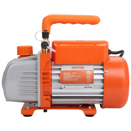 VEVOR Vacuümpomp 128L/min Vacuumpomp A2L explosieveilig 180W Ac 220V/50HZ 1440rpm 55-276bar 200ml olie capaciteit Hvac vacuümapparaten spruitstuk