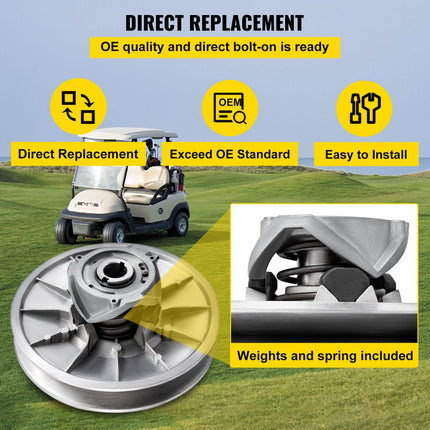 VEVOR Golfkar met hoog koppel aangedreven koppeling voor Club Car DS & Precedent 1997 tot Up Club Car 4-takt gasgolfkarmodel, zilver