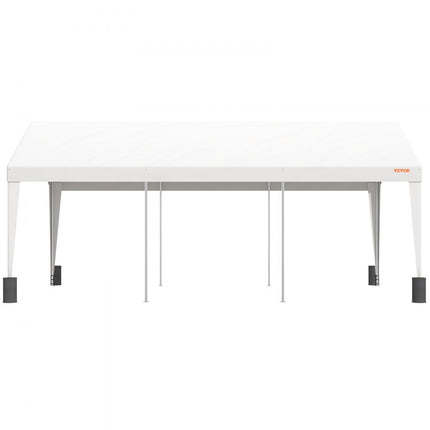 VEVOR tentgarage 3 x 6 x 2,8 m garagetent van 180 g/m² dubbelzijdig gecoat PE en gegalvaniseerde stalen buis opslagtent carport 38 mm kolomdiameter uitrustingstent voor 2-3 volwassenen wit