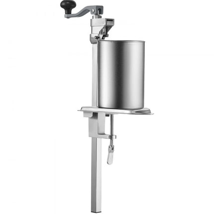 VEVOR handmatige blikopener, tafelgemonteerde blikopenermachine, commerciële blikopener met voet, in hoogte verstelbare tafelblikopener voor blikjes tot 30 cm hoogte, voor restaurant, hotel, enz.