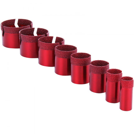 VEVOR Gatenzaagset 8 Pcs Diamond Hole Saw Set Drill Core Bits M14 φ20/25/32/35/40/50/60/68mm Quick Granite