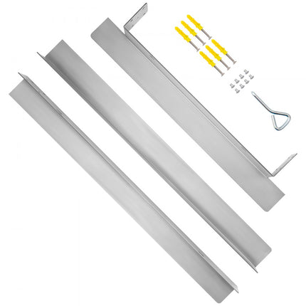 VEVOR BBQ Buitenkeuken Frame, 385x497x50 mm Buitenkeuken Producten, Zilver BBQ Grill Eiland Frame van Verdikt Roestvrij Staal met een Dikte van 1,5 mm, Bied Nodige Bescherming voor Uw Buitenkeukens