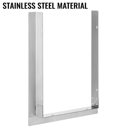 VEVOR BBQ Buitenkeuken Frame, 385x497x50 mm Buitenkeuken Producten, Zilver BBQ Grill Eiland Frame van Verdikt Roestvrij Staal met een Dikte van 1,5 mm, Bied Nodige Bescherming voor Uw Buitenkeukens