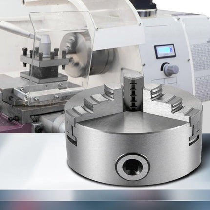 VEVOR Metalen Draaibank Klauwplaat 125 mm 3 Kaak Draaibank Klauwplaat, 3 Klauw Zelfcentrerende Klauwplaat Hoge Precisie Groot Klembereik zeer Geschikt voor CNC-draaibanken Slijpmachine Boormachine