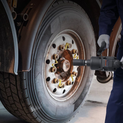 VEVOR perslucht slagmoersleutel max. losdraaimoment 3701Nm vierkant 2,54 cm (1") max. werkdruk 8,3 bar stationair toerental 6000 rpm perslucht schroevendraaier dubbele hamer voor het vastdraaien en losdraaien van schroeven