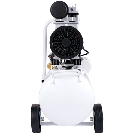 VEVOR Stille Compressor Tank 18 L Stille Luchtcompressor 850 W Draagbare Luchttank Gemaakt van Gelegeerd Staal met eén Druk Meter en 1440 RPM Rotatiesnelheid voor Huisreparatie, Bandenspanning, enz