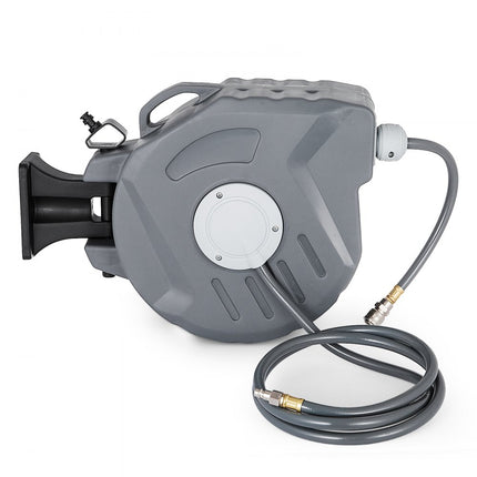 VEVOR Intrekbare Luchtslanghaspel 20 M Reel Pneumatisch Gereedschap Slangdiameter 9,5 mm Automatisch terugspoelen Draaibare Slanghaspel Pijpspiraal Kan Flexibel Muur Worden Geïnstalleerd 180° Roterend