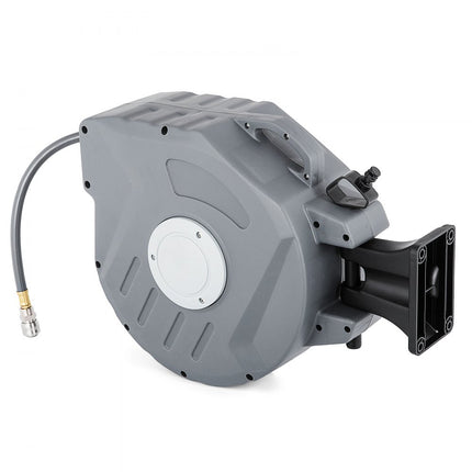 VEVOR Intrekbare Luchtslanghaspel 20 M Reel Pneumatisch Gereedschap Slangdiameter 9,5 mm Automatisch terugspoelen Draaibare Slanghaspel Pijpspiraal Kan Flexibel Muur Worden Geïnstalleerd 180° Roterend